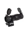 Magnifier 3x Yakınlaştırmalı Dürbün  22mm Ray Uyumlu, Katlanır Yaylı Ayaklı