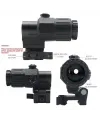 Magnifier 5x Yakınlaştırmalı Dürbün  22mm Ray Uyumlu, Katlanır Yaylı Ayaklı