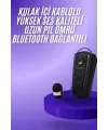 Makaralı Bluetooth Kulakiçi Yaka Kulaklığı Kablosuz Kulaklık