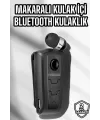 Makaralı Bluetooth Kulaklık Kulak İçi Android İos Uyumlu Titreşimli
