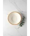 Mango Agacı Sunum Servis Kasesi & Dekoratif Kase 20 Cm Krem
