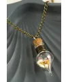 Mantar Tıpalı Fanus Canlı Kolye