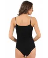  Bayan İp Askılı Çıtçıtlı Body Siyah