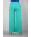  Bayan Penye Bol Paça Pantolon Yeşil