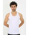  Erkek Beyaz Ribana Atlet