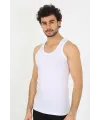  Erkek Beyaz Ribana Atlet