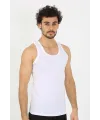  Erkek Beyaz Ribana Atlet