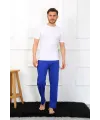  Erkek Pamuk Saks Tek Alt Pijama