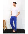  Erkek Pamuk Saks Tek Alt Pijama