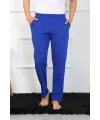  Erkek Pamuk Saks Tek Alt Pijama