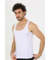  Erkek Penye Beyaz Atlet