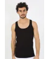  Erkek Penye Siyah Atlet