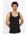  Erkek Penye Siyah Atlet