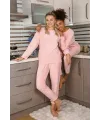  Kadın Kadife Pijama Takım Pembe