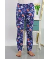  Kadın Pamuklu Alt Pijama Lacivert