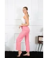  Kadın Pamuklu Alt Pijama Pembe