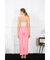  Kadın Pamuklu Alt Pijama Pembe