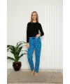  Kadın Pamuklu Alt Pijama Saks