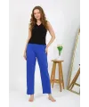  Kadın Penye Düz Tek Alt Pijama Sax