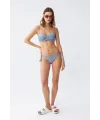  Kadın Straplez Mavi Bikini Takımı