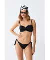 Kadın Straplez Siyah Bikini Takımı