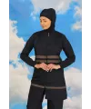  Kadın Tam Tesettür Mayo Lacivert