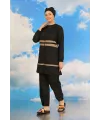  Kadın Tam Tesettür Mayo Siyah