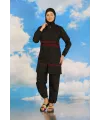  Kadın Tam Tesettür Mayo Siyah