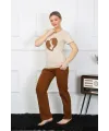 Kısa Kol Penye Pijama Takımı