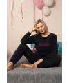  Polar Kadın Pijama Takımı Lacivert