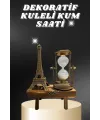 Masa Biblosu Dekoratif Süs Kum Saati Eyfel Kulesi Hediyelik Kum Saati