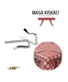 Masa Örtüsü Klipsi - Metal Masa Kelepçesi Masa Örtüsü Sabitleyici  8 ADET