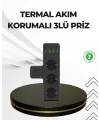 Masa Üstü Çoklu Priz Usb Ve Type-c Çıkışlı Güç Dağıtıcı