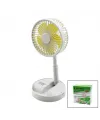 Masa Üstü Vantilatör Usb Şarjıl Katlanır Fan=13.6cm - Uzayan Ayak=11-16cm 180 Derece Telefonluklu Gs-275