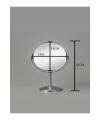 Masaüstü Ayaklı 360° Dönebilen Ev, Ofis, İşyeri, Seyahat İçin Mini Krom büyüteçli ayna 21x15