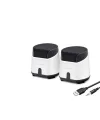 Masaüstü Hoparlör 1+1 USB + 3.5mm - Beyaz HD6024W