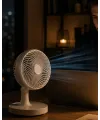 Masaüstü Mini Fan Sessiz Çalışan 2 Hızlı Otomatik Salınımlı Fan