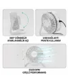 Masaüstü Mini USB Fan - PVC Gövdeli - 360° Ayarlanabilir