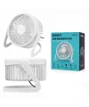 Masaüstü Mini USB Fan - PVC Gövdeli - 360° Ayarlanabilir
