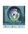 Masaüstü Vantilatör Usb Şarjlı Rgb Led Işıklı 3 Kademeli 180° Ayarlanabilir Soğutucu Fan Mavi