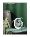 Masaüstü Vantilatör Usb Şarjlı Rgb Led Işıklı 3 Kademeli 180° Ayarlanabilir Soğutucu Fan Mavi