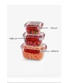 Master Dikdörtgen Saklama Seti 3lü 550-1000-1800 Ml Royaleks-30866