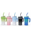 Mat Siyah Isı Muhafazalı Kulplu Ve Kilitli Çelik Termos Kupa IEG4634