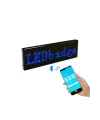 Matrix Kayan Led Yaka Rozeti Mobil Kontrollü Dijital Etiket 9×3cm