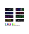 Matrix Kayan Led Yaka Rozeti Mobil Kontrollü Dijital Etiket 9×3cm