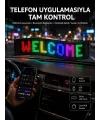 Matrix Led Cama Yapışan Telefon Kontrollü Panel Dijital Ekran Kumandalı