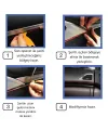 Mavi Araba Oto trim Dekorasyon Şeridi Kauçuk Elastik Kolay Kurulum 5 Metre Şerit Bant