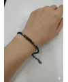 Mavi Çelik  Erkek Çelik Bileklik Boy 18+3 Cm / En 0.4 Mm  - Ebl0035