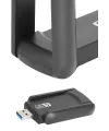 Mbps Wifi Alıcı Kablosuz Wifi Adaptörü Çift Band Çift Antenli