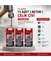4x60 13 Pcs Beton Çelik Çivi IEG4J0Q
